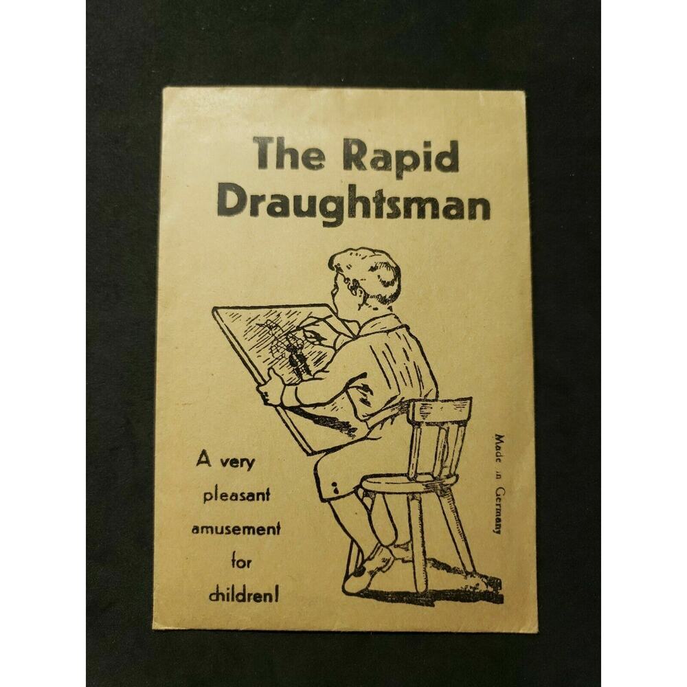 Vintage The rapid Draughsman Made in Germany Envelope 3 Sheets NOS (B-1)